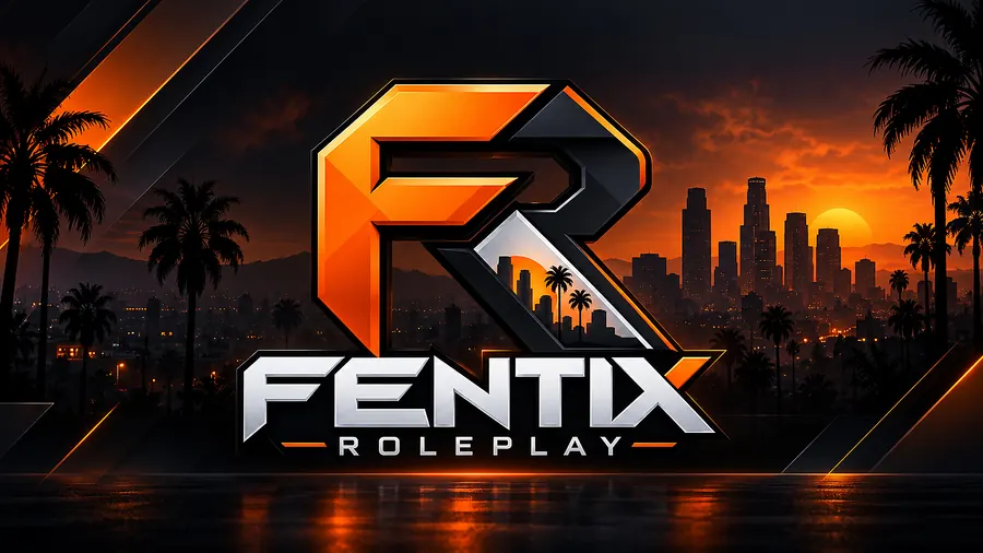 Fentix Roleplay logo voor de skyline van Los Santos